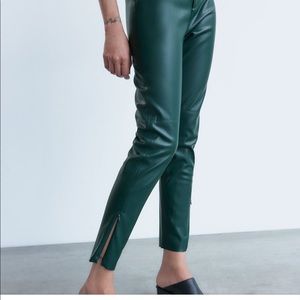 Zara faux leather legging